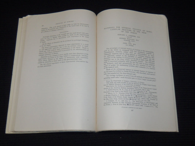 1942 ARCHIVES OF SURGERY BULLETINS LOT OF 3 - AMERICAN MEDICAL ASSOC. - O 2922F