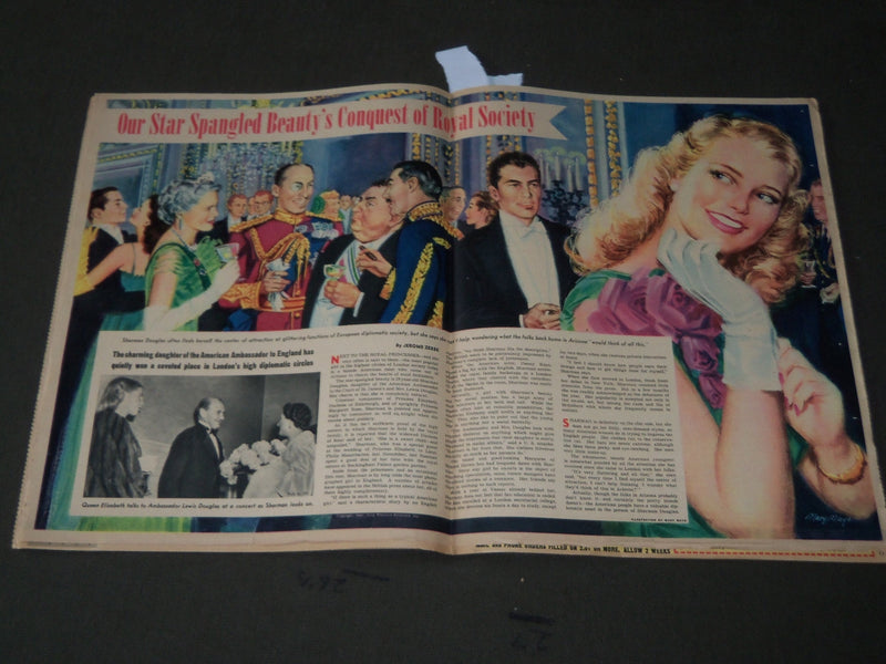 1948 MAY 23 NY SUNDAY MIRROR MAGAZINE SECTION - COLEEN GRAY COVER - J 2895