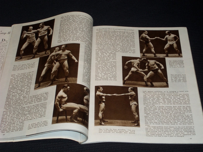 1936 OCTOBER PHYSICAL CULTURE MAGAZINE NICE EXERCISE WORKOUT ISSUE - E 3740