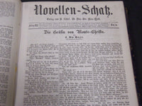 LATE 1800'S NOVELLEN SCHATZ GERMAN BOUND VOLUME 21/22 - KD 3396A