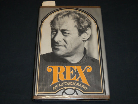 1975 REX AN AUTOBIOGRAPHY HARDCOVER BOOK INSCRIBED BY REX HARRISON - D 453