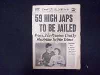 1945 DECEMBER 3 NEW YORK DAILY NEWS - 59 HIGH JAPS TO BE JAILED - NP 2182