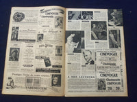 1947 NOV 25 CINEMONDE MAGAZINE - LINDA DARNELL COVER - BELGIUM EDITION- SP 4867V