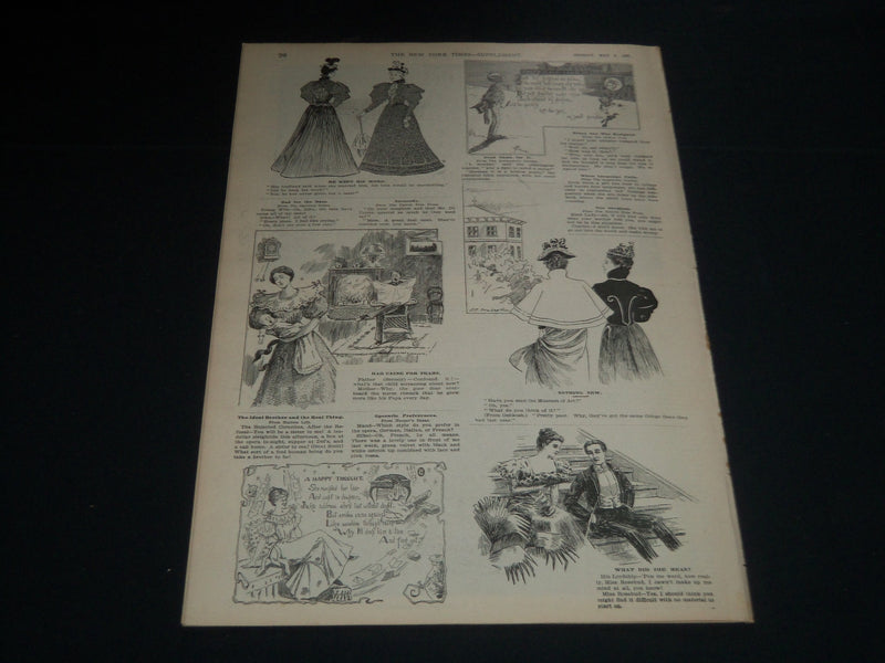 1897 MAY 2 NEW YORK TIMES ILLUSTRATED MAGAZINE - REV. MORGAN DIX - NP 3859