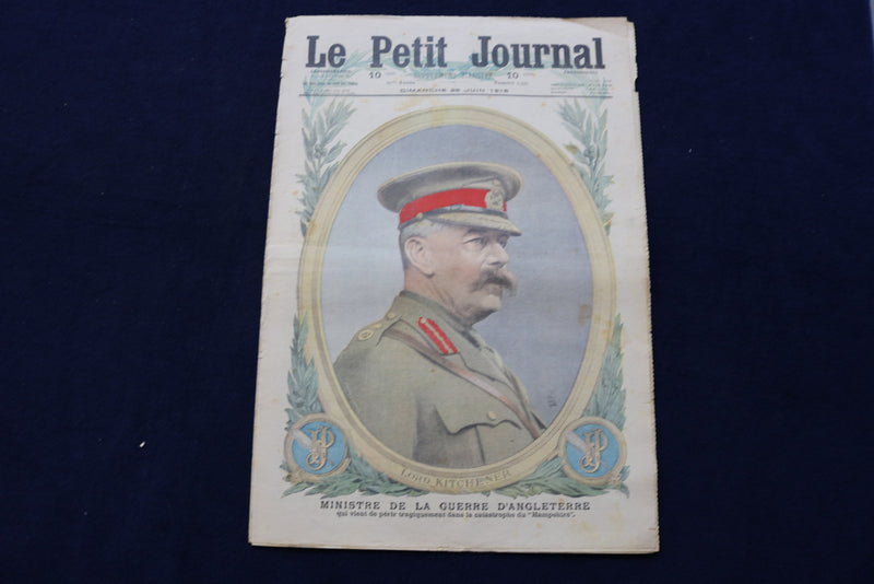 1916 JUN 25 LE PETIT JOURNAL SUPPLEMENT ILLUSTRE MAGAZINE-LORD KITCHENER-NP 8772
