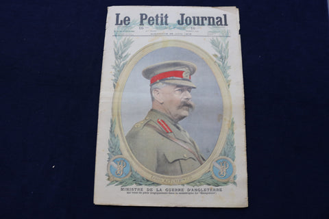 1916 JUN 25 LE PETIT JOURNAL SUPPLEMENT ILLUSTRE MAGAZINE-LORD KITCHENER-NP 8772