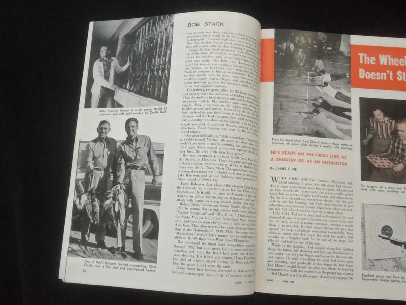 1963 JUNE GUNS MAGAZINE - ROBERT STACK - J 7812