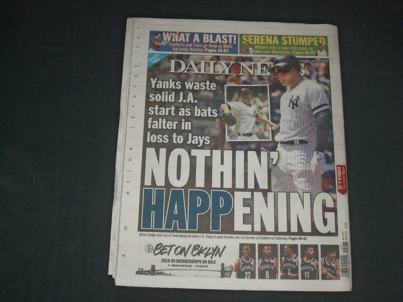 2019 JULY 14 NEW YORK DAILY NEWS NEWSPAPER-NYC POWER OUTAGE-LIGHTS OUT ON B'WAY