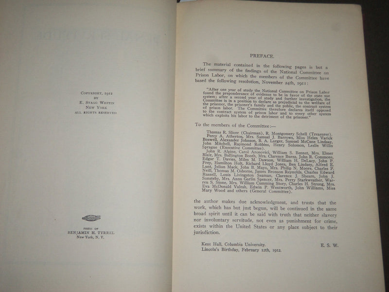 1912 PENAL SERVITUDE BY E. STAGG WHITIN VOLUME - KD 4401