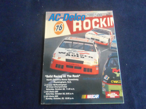 1994 OCTOBER 22-23 AC-DELCO 200/500 RACING PROGRAM-N.C. MOTOR SPEEDWAY- SP 3898N