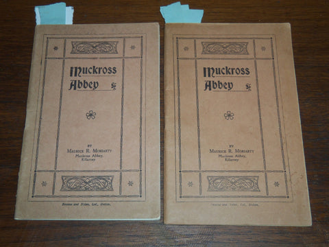 1926 & 1928 MUCKROSS ABBEY GUIDES LOT OF 2 - MAURICE R. WORIARTY - K 1279