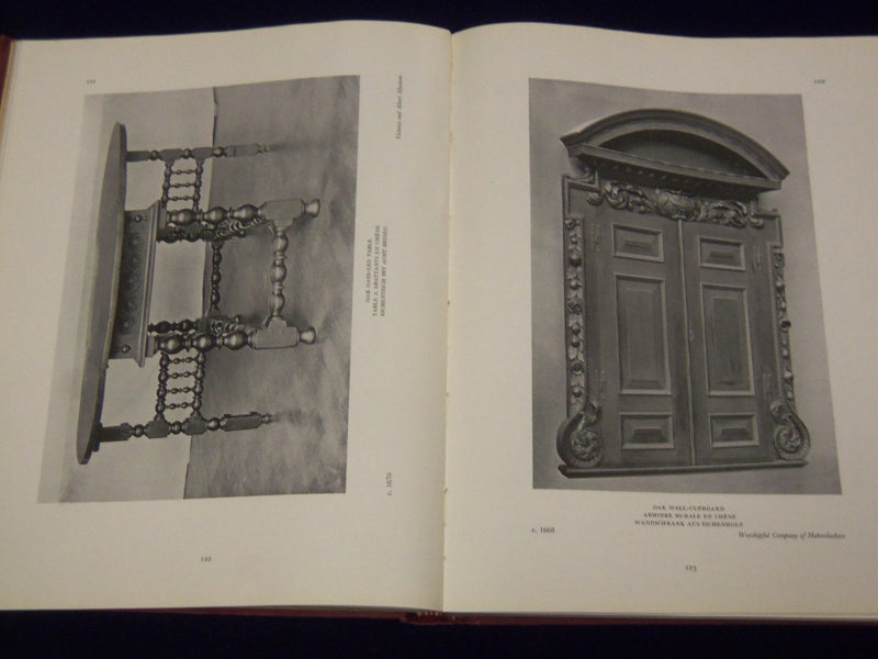 1950 ENGLISH FURNITURE ILLUSTRATED BY OLIVER BRACKETT BOOK - PLATES - KD 3423