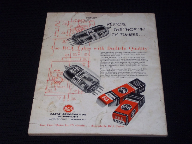 1955 JUNE RADIO ELECTRONICS MAGAZINE - ELECTRONIC AMPLIFIER COVER - E 7128