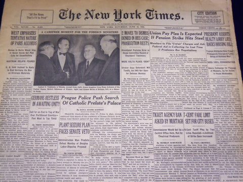 1949 JUNE 18 NEW YORK TIMES - HISS PROSECUTION RESTS - NT 3202
