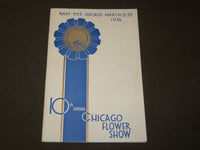 1936 CHICAGO FLOWER SHOW 10TH ANNUAL PROGRAM - GARDEN CLUB OF ILLINOIS - J 3489
