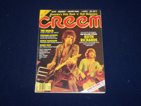 1982 FEBRUARY CREEM MAGAZINE - KEITH RICHARDS COVER - SP 9623