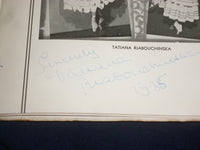 1935 COL. DE BASIL'S BALLET RUSSES DE MONTE CARLO PRGM-RIABOUCHINSKA SIG.-J 4837