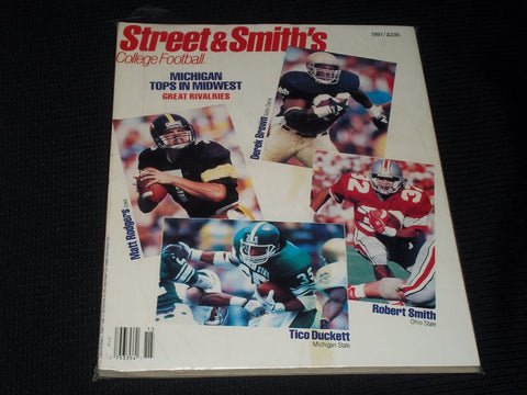 1991 STREET & SMITH'S COLLEGE FOOTBALL YEARBOOK MAGAZINE - SMITH OSU - E 3172