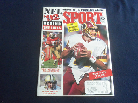 1992 AUGUST SPORT MAGAZINE - NFL '92 - SP 6481R