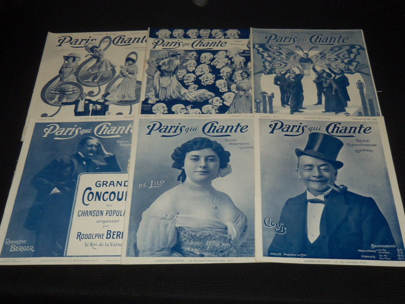 1904 PARIS QUI CHANTE REVUE ILLUSTREE MAGAZINE LOT OF 26 ISSUES - O 3442C