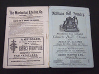 1886 THE LIVING CHURCH ANNUAL & CLERGY LIST QUARTERLY - MILWAUKEE WIS. - J 5250