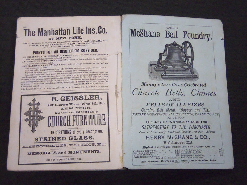 1886 THE LIVING CHURCH ANNUAL & CLERGY LIST QUARTERLY - MILWAUKEE WIS. - J 5250