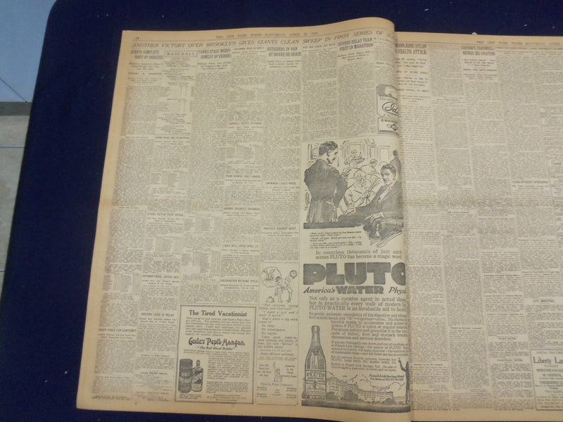 1918 APRIL 20 NEW YORK TIMES - GERMAN ADVANCE STOPPED BY SLAUGHTER - NT 8222