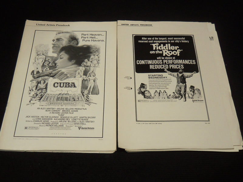 1970'S UNITED ARTISTS MOVIE PRESSBOOKS LOT OF 25 - 3810