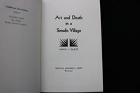 1987 ART AND DEATH IN A SENUFO VILLAGE HARDCOVER BOOK BY ANITA GLAZE - KD 9731
