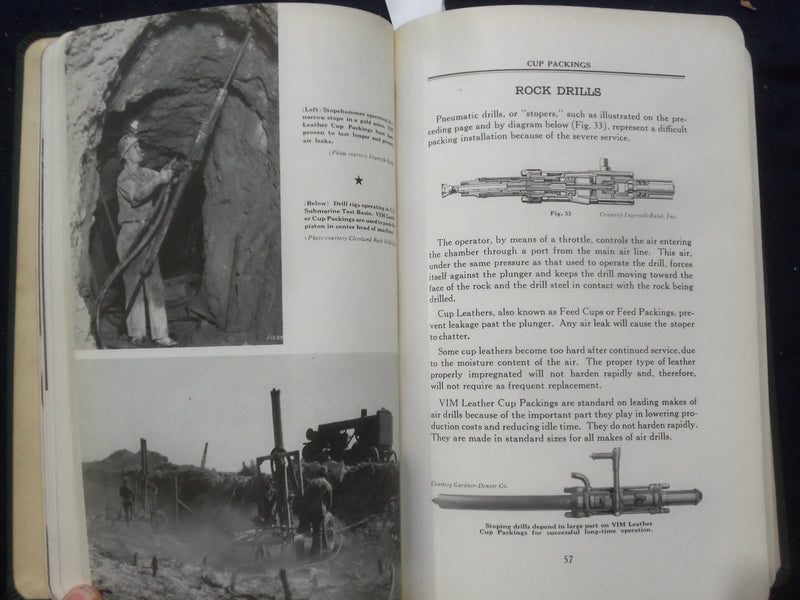 1944 HOUGHTON HYDRAULIC & PNEUMATIC LEATHER PACKINGS HANDBOOK - J 9784