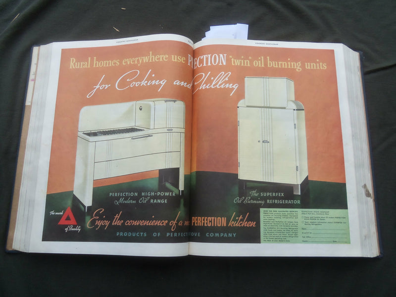 1937 JANUARY-DECEMBER COUNTRY GENTLEMAN BOUND MAGAZINE VOLUME -NICE ADS - R 731R