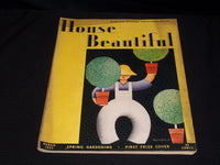 1932 MARCH HOUSE BEAUTIFUL MAGAZINE BEAUTIFUL FRONT COVER & PHOTOS - E 2744