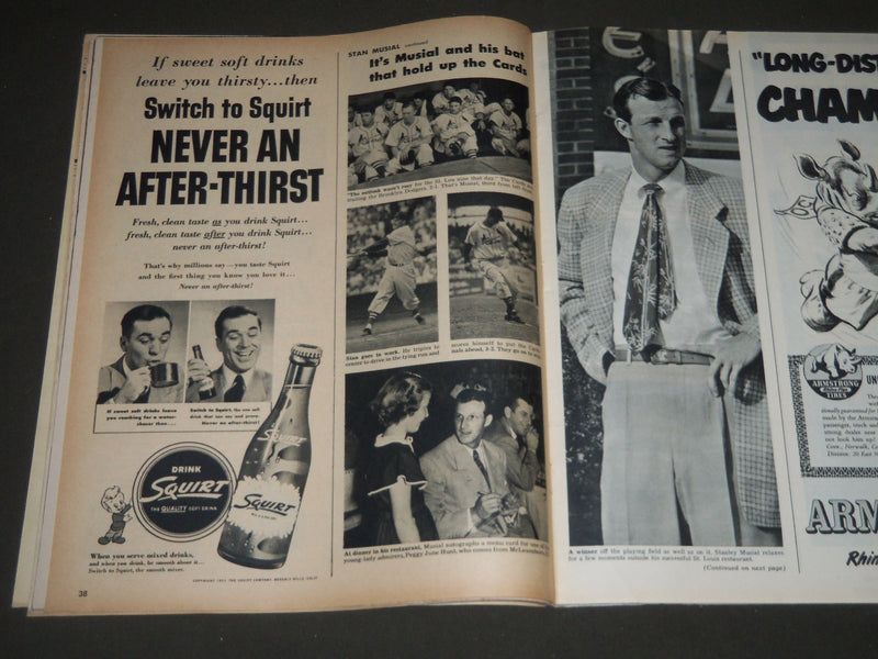 1951 JULY 31 LOOK MAGAZINE - STAN MUSIAL COVER - NICE PHOTOS - ST 4817