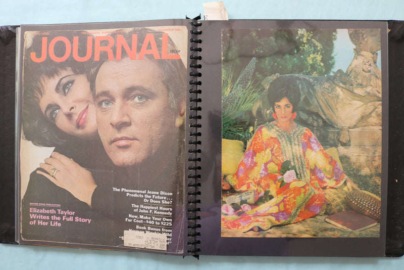 ELIZABETH TAYLOR SPIRAL BOUND MAGAZINE PHOTO ALBUM - #24