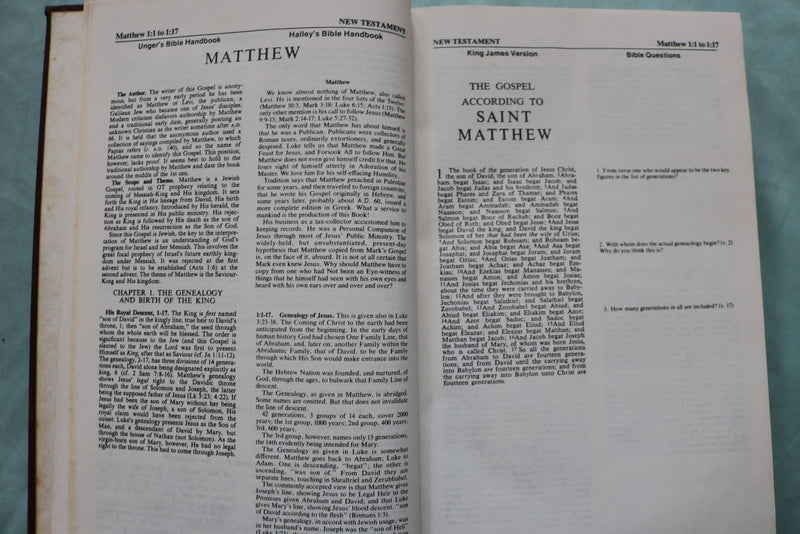 1979 BACK TO THE BIBLE, STUDY NEW TESTAMENT HARDCOVER BOOK  - KD 9667