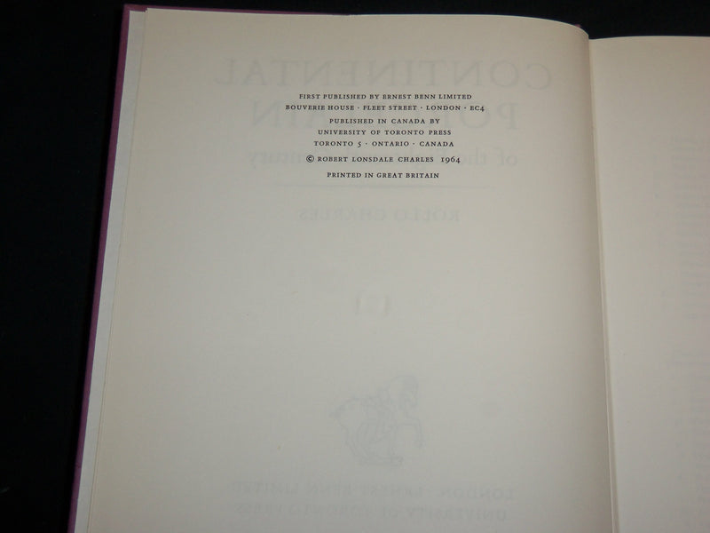 1964 CONTINENTAL PORCELAIN OF THE 18TH CENTIRY BOOK - ROLLO CHARLES - R 703B