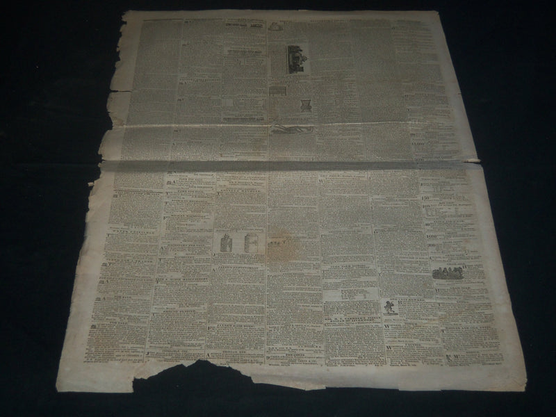 1841 APRIL 7 MASSACHUSETTS SPY NEWSPAPER - GENERAL HARRISON DEAD - NP 3968