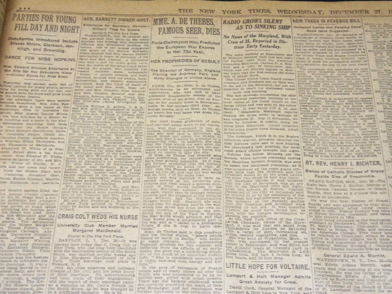 1916 DECEMBER 27 NEW YORK TIMES - BERLIN REPLIES WITHOLDING TERMS - NT 8644