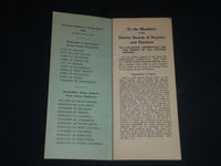 1937 ESSEX COUNTY PRIMARY AND GENERAL ELECTIONS INSTRUCTIONS LOT OF 2 - J 3981