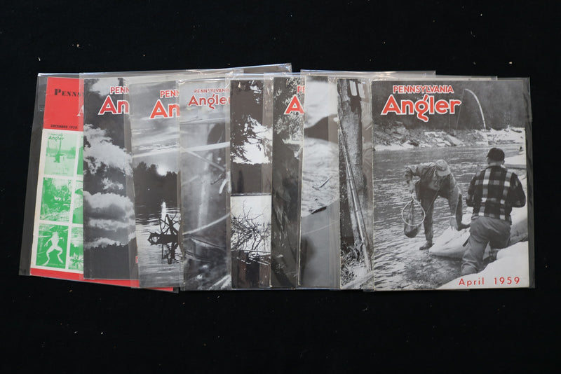 1959 PENNSYLVANIA ANGLER MAGAZINE - LOT OF 9 - O 3748
