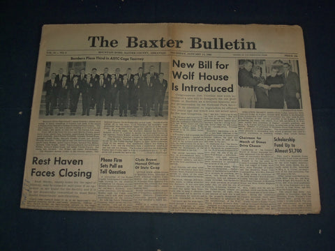 1965 JANUARY 14 THE BAXTER BULLETIN NEWSPAPER - JIM TRIMBLE NEW BILL - NP 3387