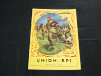 1956 OCTOBER 20 UNION VS. RPI HOMECOMING FOOTBALL PROGRAM - J 3728