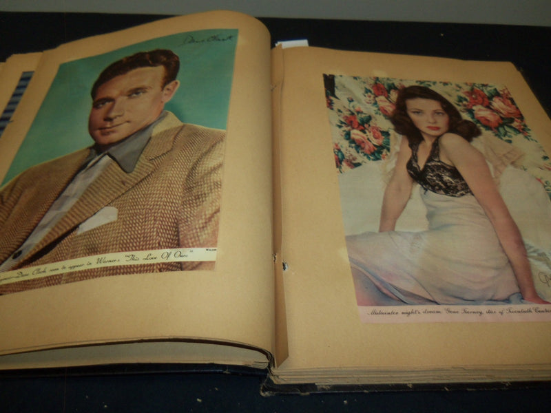 HOLLYWOOD MOVIE STARS SCRAPBOOK - PECK - AUTRY - GREAT PHOTOS - 28A