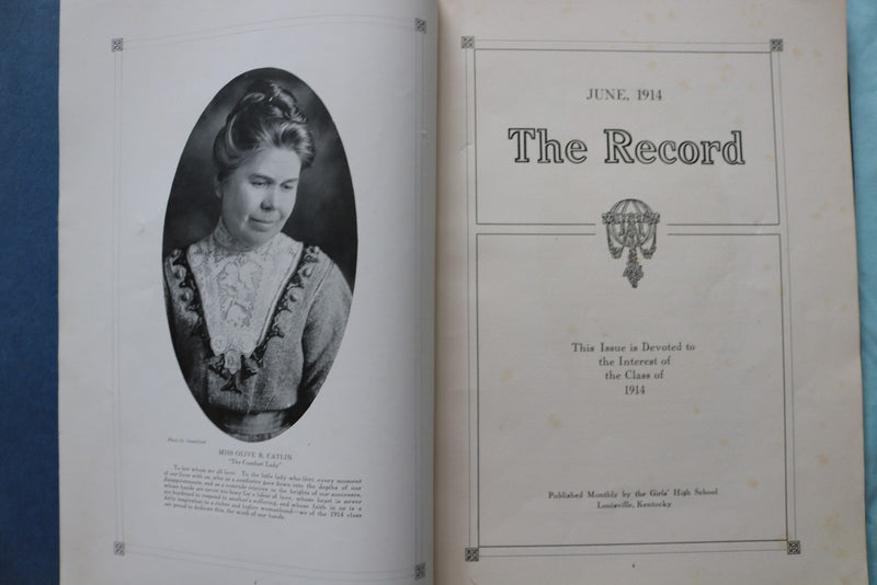 1914-1923 LOUISVILLE GIRLS HIGH SCHOOL YEARBOOKS - LOT OF 5 - K 3330