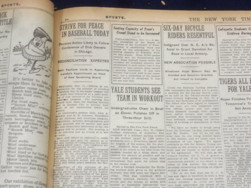 1920 NOVEMBER 12 NEW YORK TIMES - ENGLAND HONORS UNKNOWN SOLDIER - NT 8452