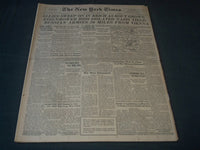 1945 APRIL 1 NEW YORK TIMES NEWSPAPER -ALLIES SWEEP IN REICH ROUT GROWS- NT 7285