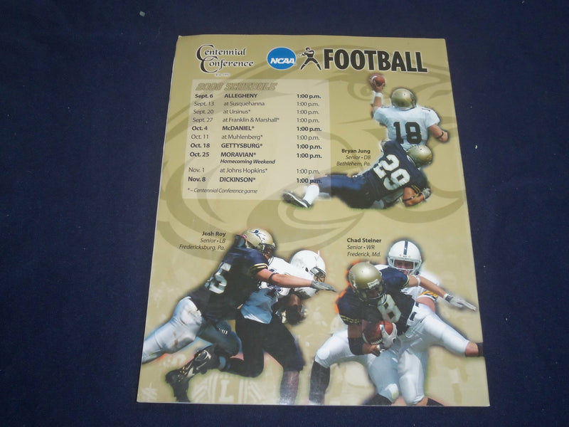 2008 JUNIATA COLLEGE FOOTBALL YEARBOOK - ST 880Z