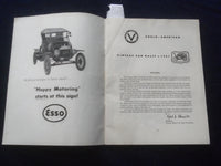 1957 APRIL 23-30 ANGLO-AMERICAN VINTAGE CAR RALLY PROGRAM - J 8406