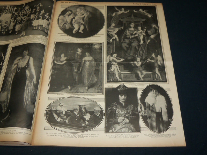 1916 FEBRUARY 13 NEW YORK TIMES ROTO PICTURE SECTION - VERNON CASTLE - NT 8972