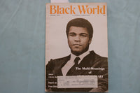 1975 JANUARY BLACK WORLD MAGAZINE - MUHAMMAD ALI COVER, STORY AND PHOTOS- K 3351